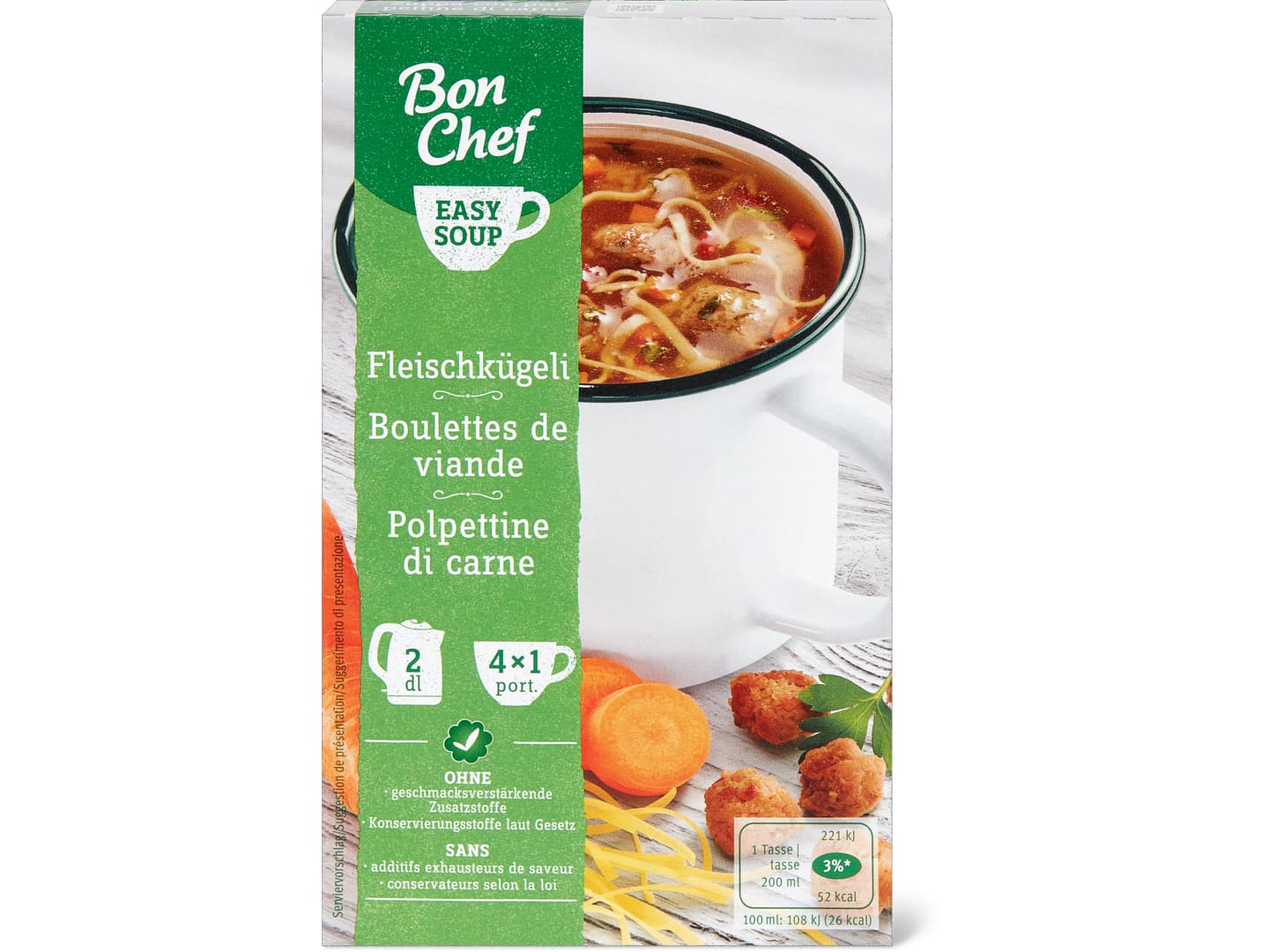Bon Chef Easy soup · Fleischkügeli