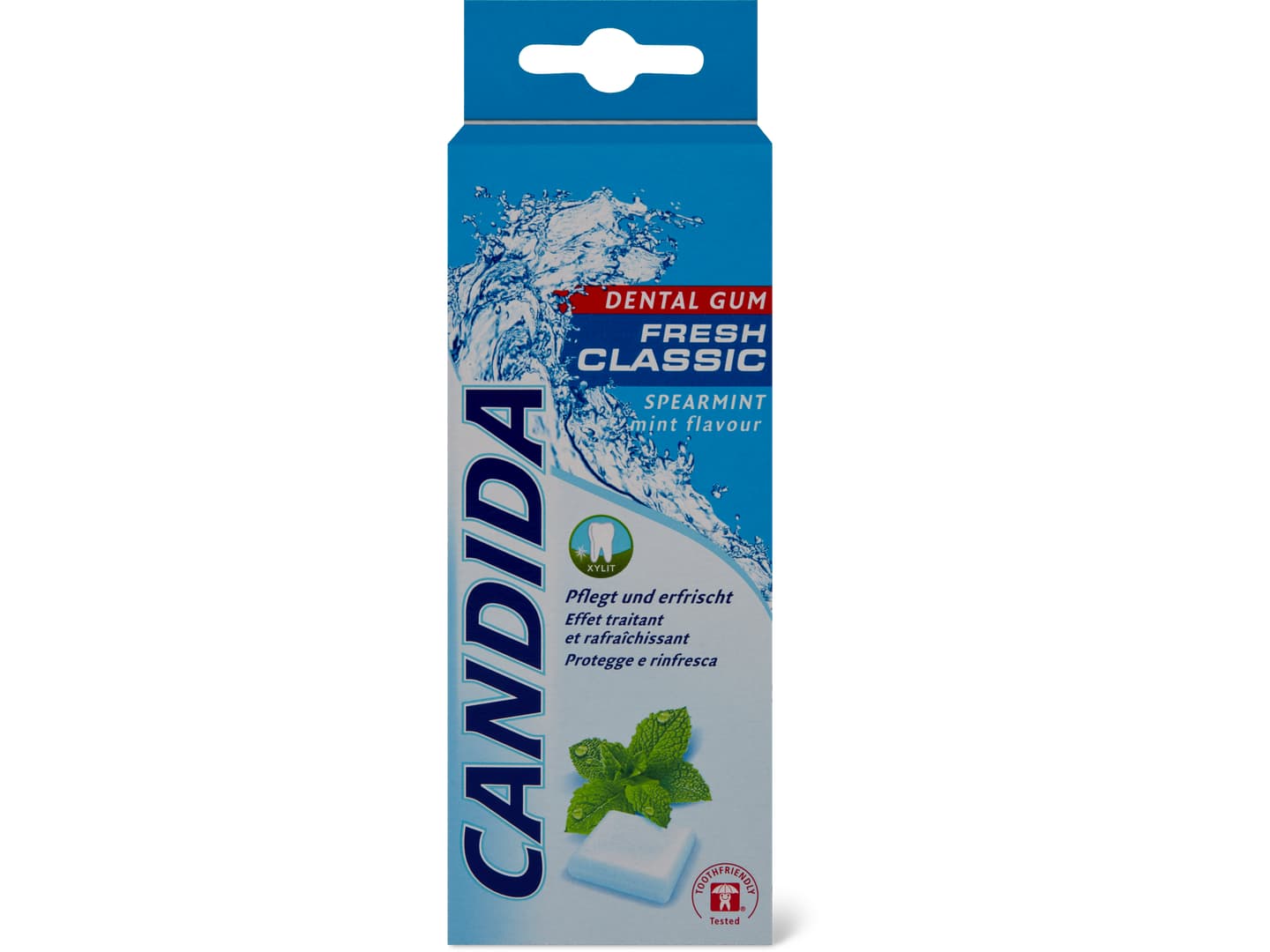 Candida · Dental Gum Fresh Classic · Spearmint, ohne Zuckerzusatz