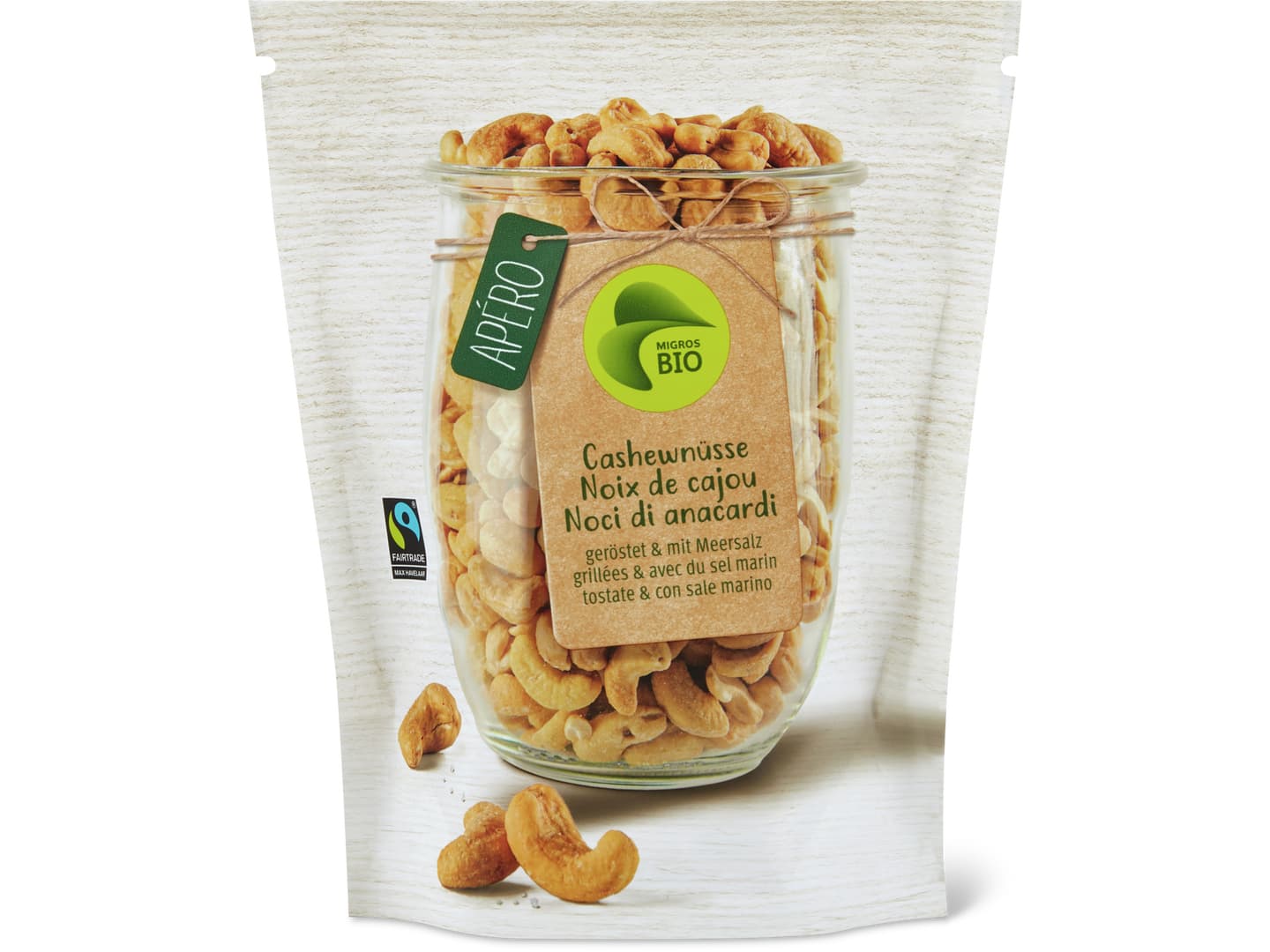 Cashews · Bio, geröstet & mit Meersalz