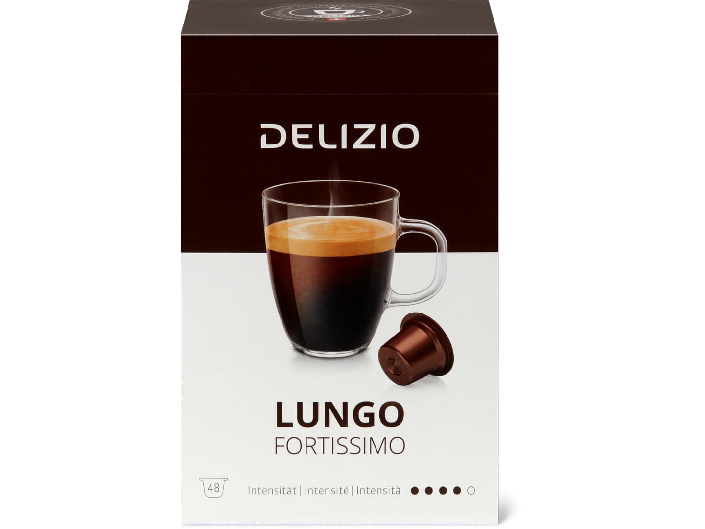 Delizio · Lungo Fortissimo · 48 Kapseln