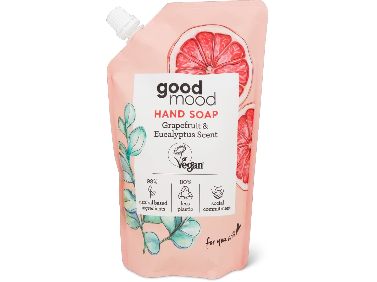 Good mood · Flüssigseife · Grapefruit & Eucalyptus, Refill, vegan