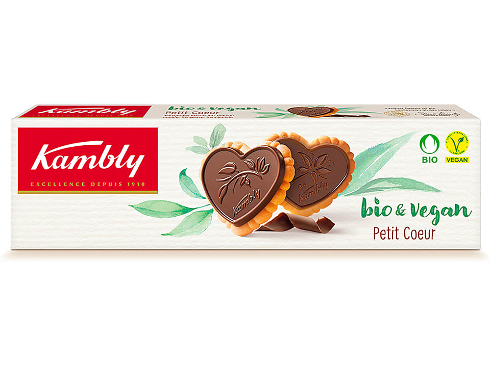 Kambly Bio · petit coeur vegan · Schokolade