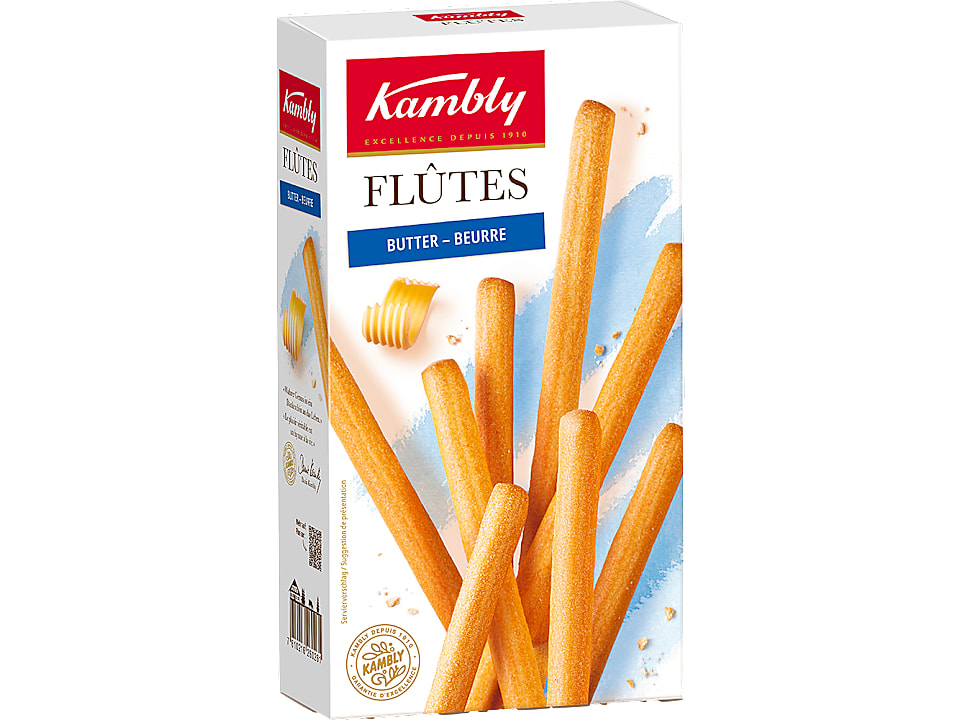 Kambly · Knusprige Flûtes · Salz