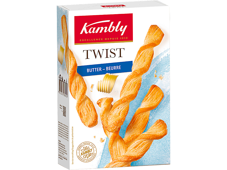 Kambly Twist · Gedrehte Ficelles · Mit Butter
