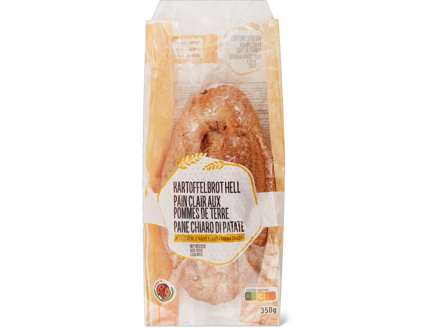Kartoffelbrot · IP-SUISSE, mit Nüssen, helles Mehl