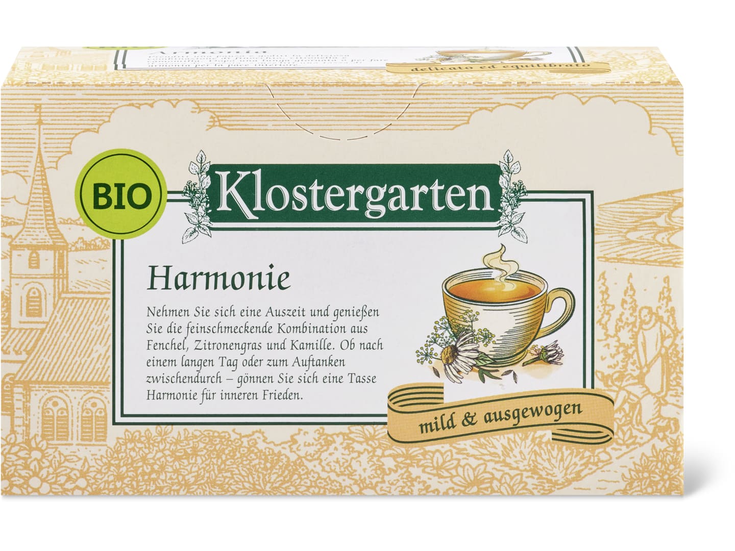 Klostergarten · Kräutertee Harmonie · Bio, mild & ausgewogen