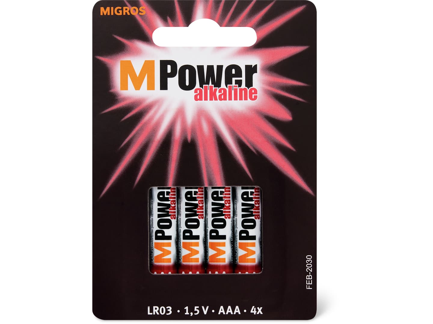M-Power · Batterien · Alkaline AAA/LR03
