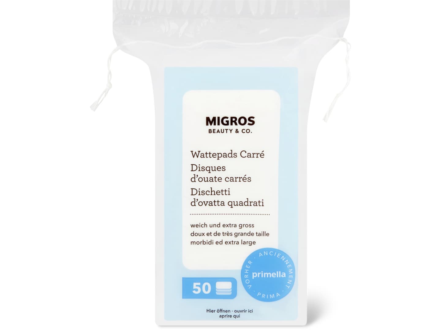 Migros Beauty & Co. · Wattepads Carré