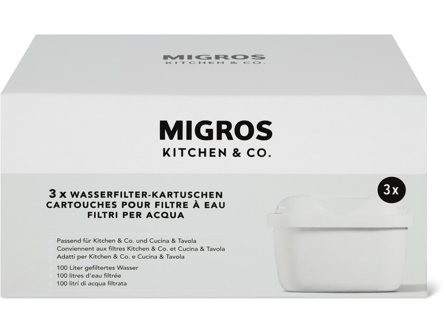 Migros Kitchen & Co. · Wasserfilter Kartuschen Duo