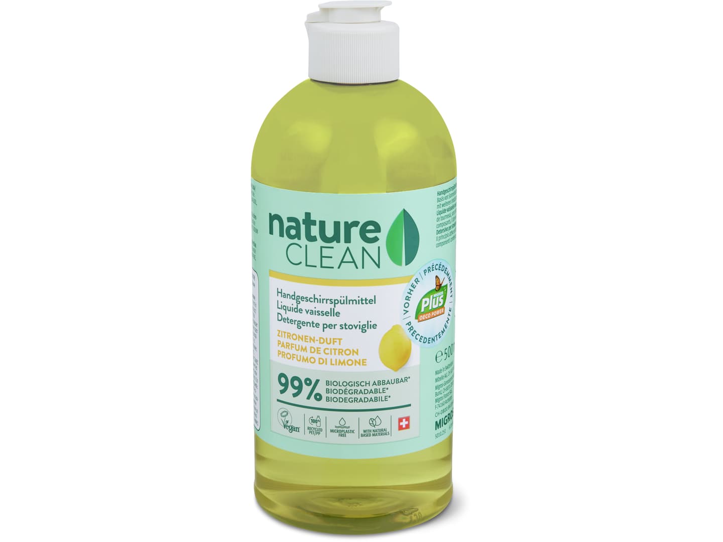 Nature Clean · Abwaschmittel · Zitrone, vegan