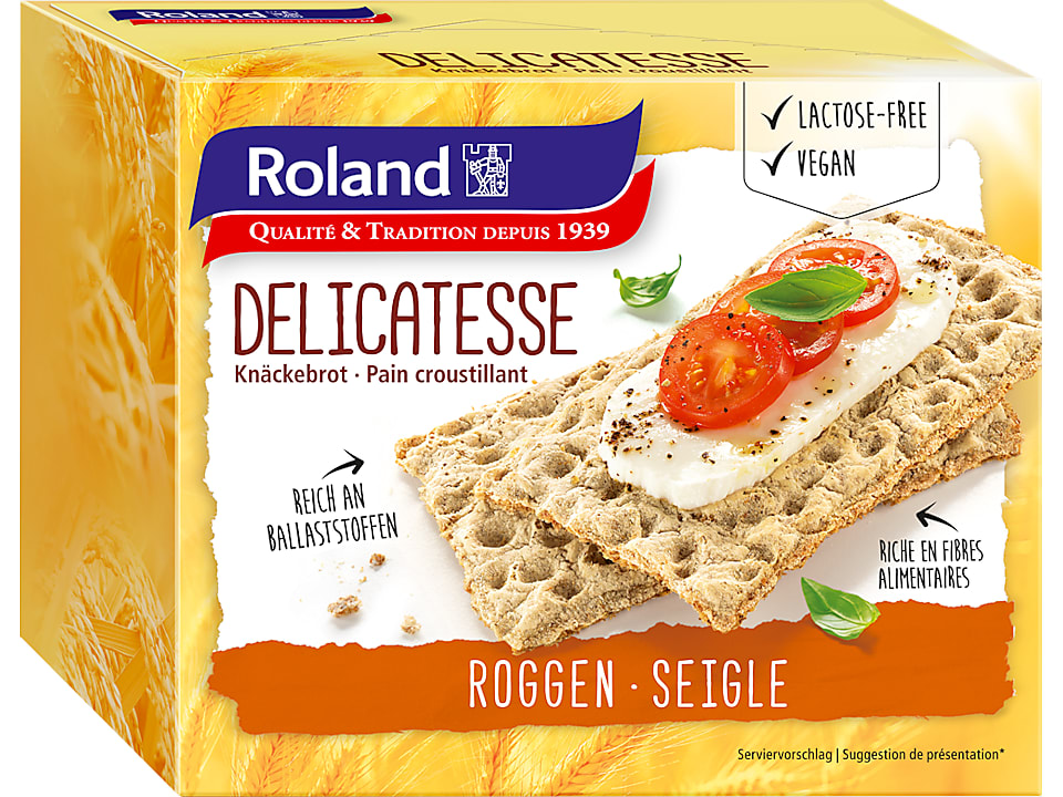 Roland · Vollkorn-Knäckebrot · Delikatess