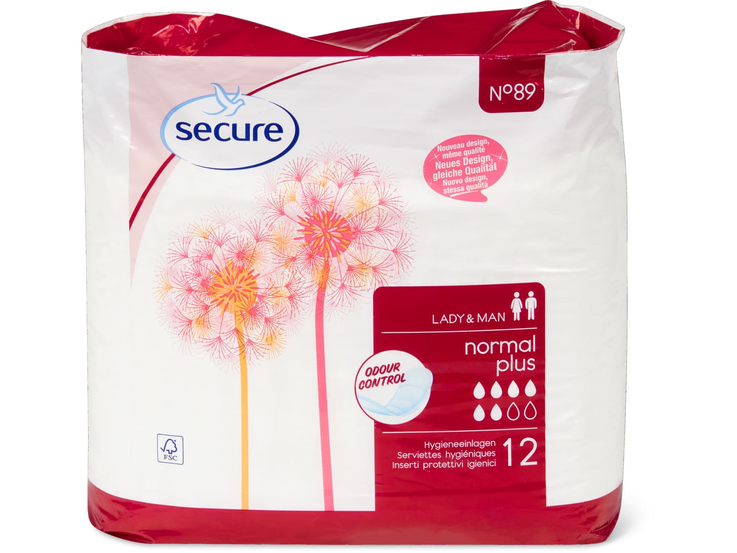 Secure Lady & Man · Einlagen Normal Plus