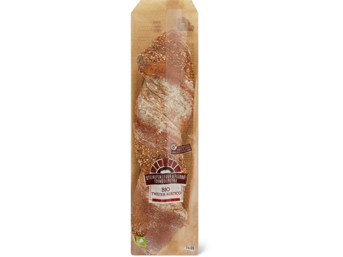 Steinofen · Twister Rustico · Bio, dunkles Mehl