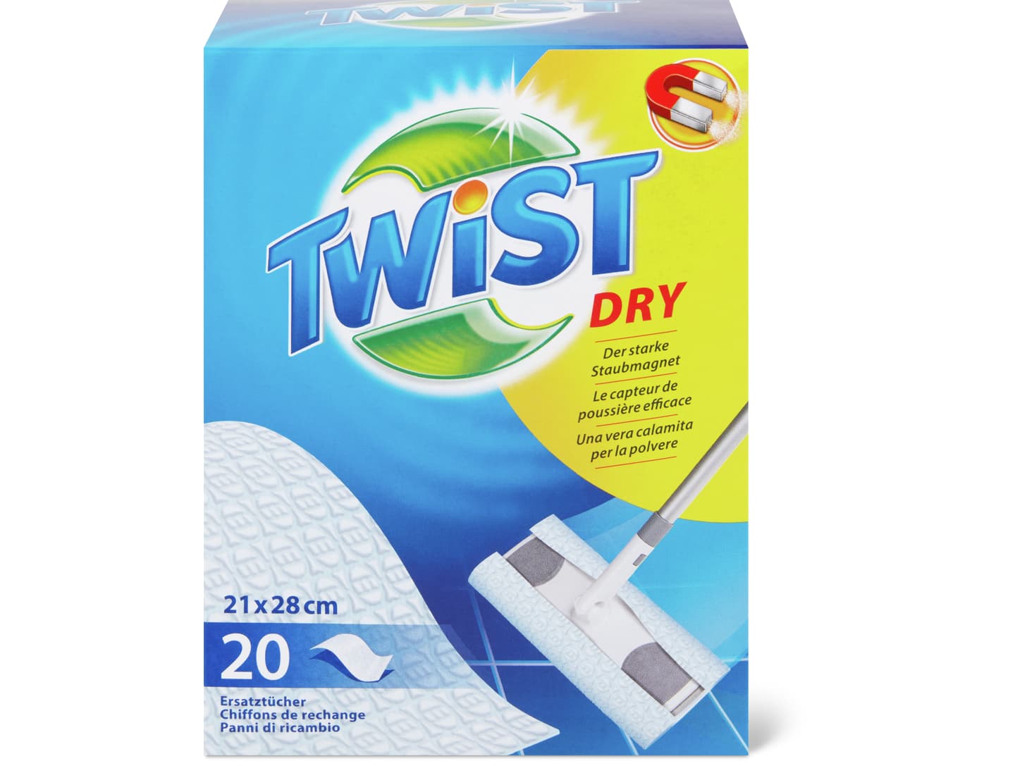 Twist · Dry Ersatztücher · trocken