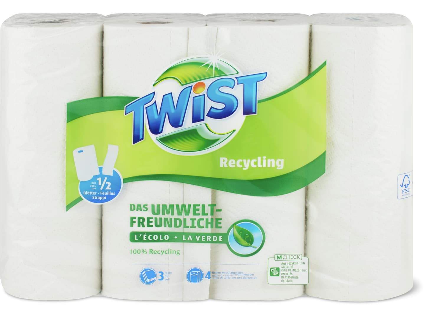 Twist · Recycling · 3-lagig, 1/2 Blatt