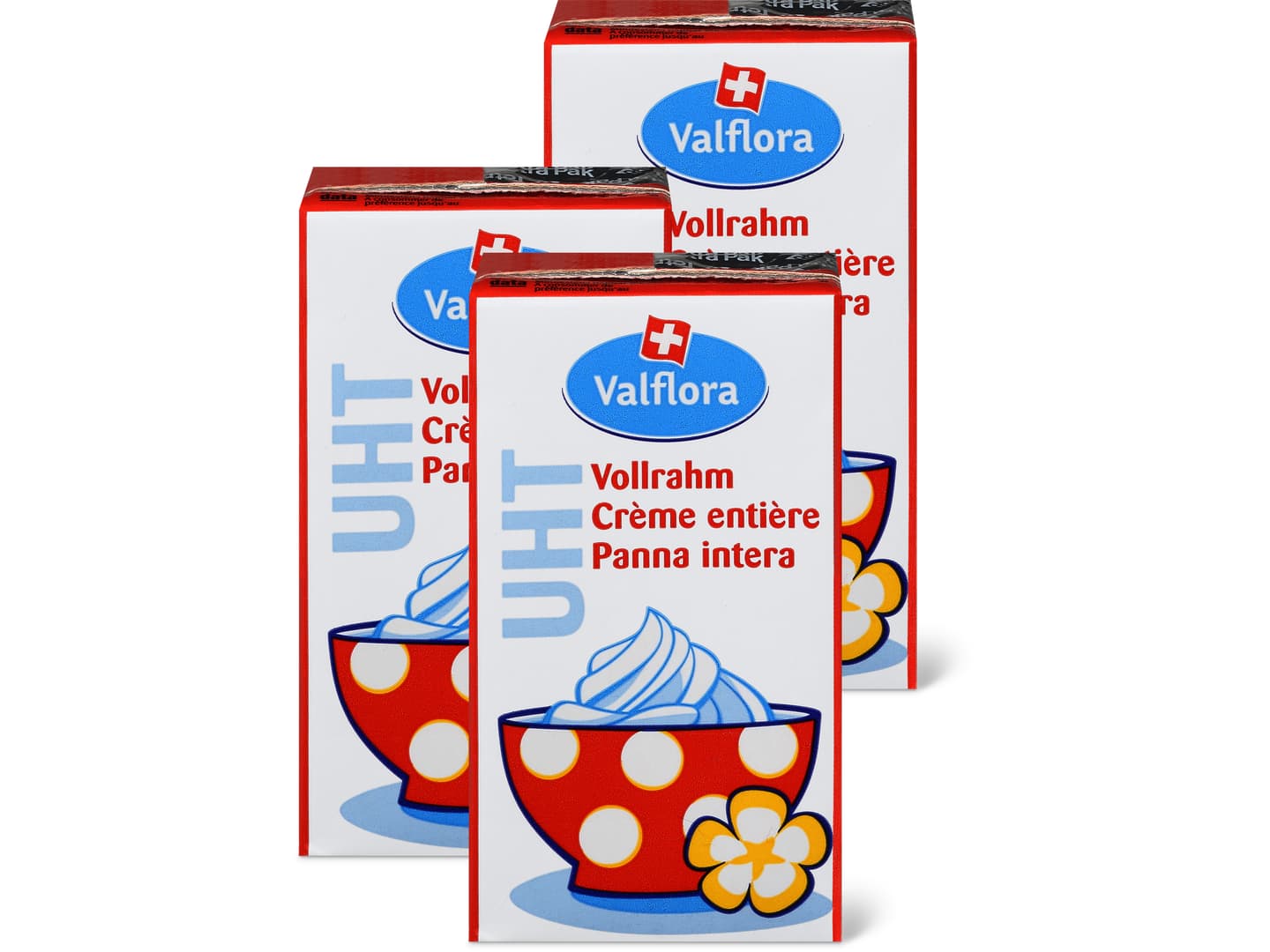 Valflora · Vollrahm · IP-SUISSE, 35% Milchfett, UHT